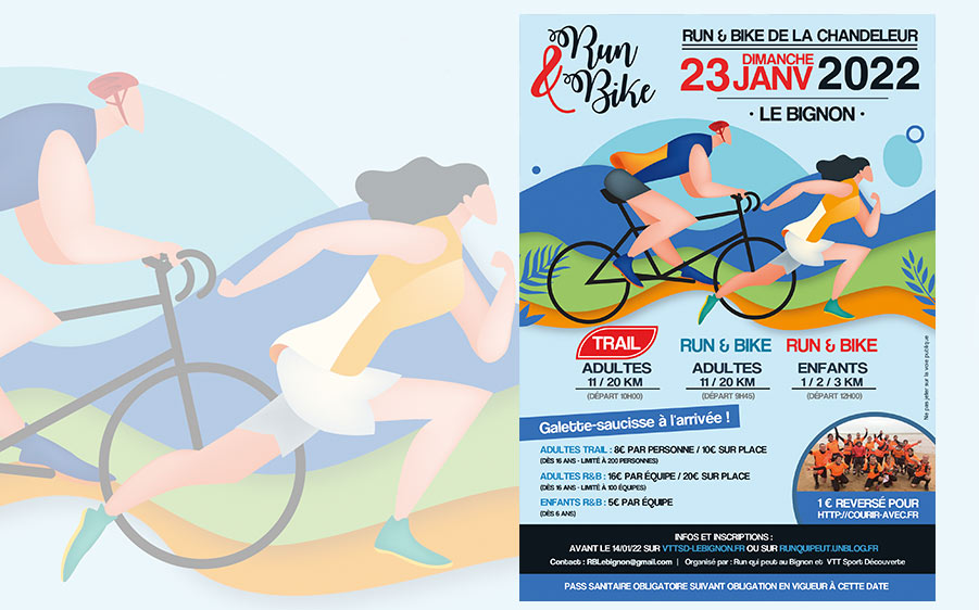 Webdesign : Création d'affiche Run & Bike