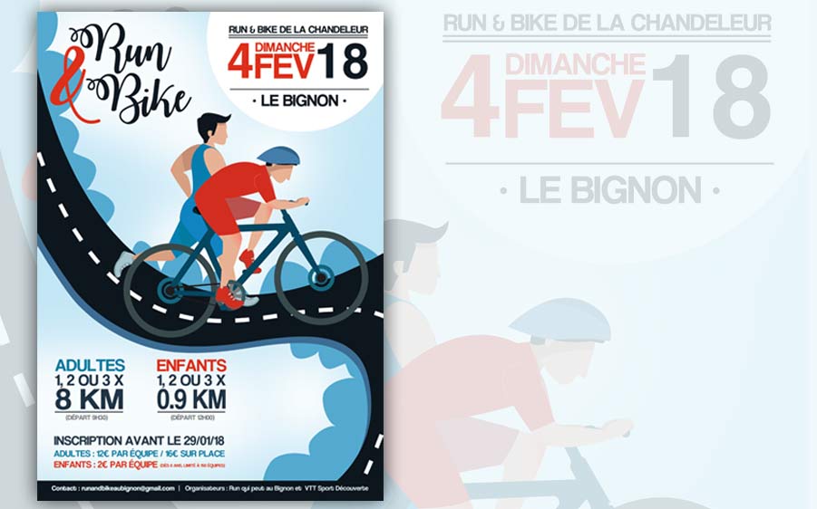 Affiche Run & Bike