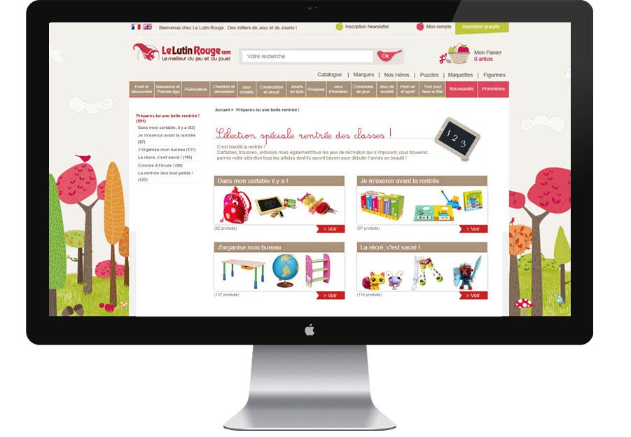 Site internet  Le Lutin Rouge